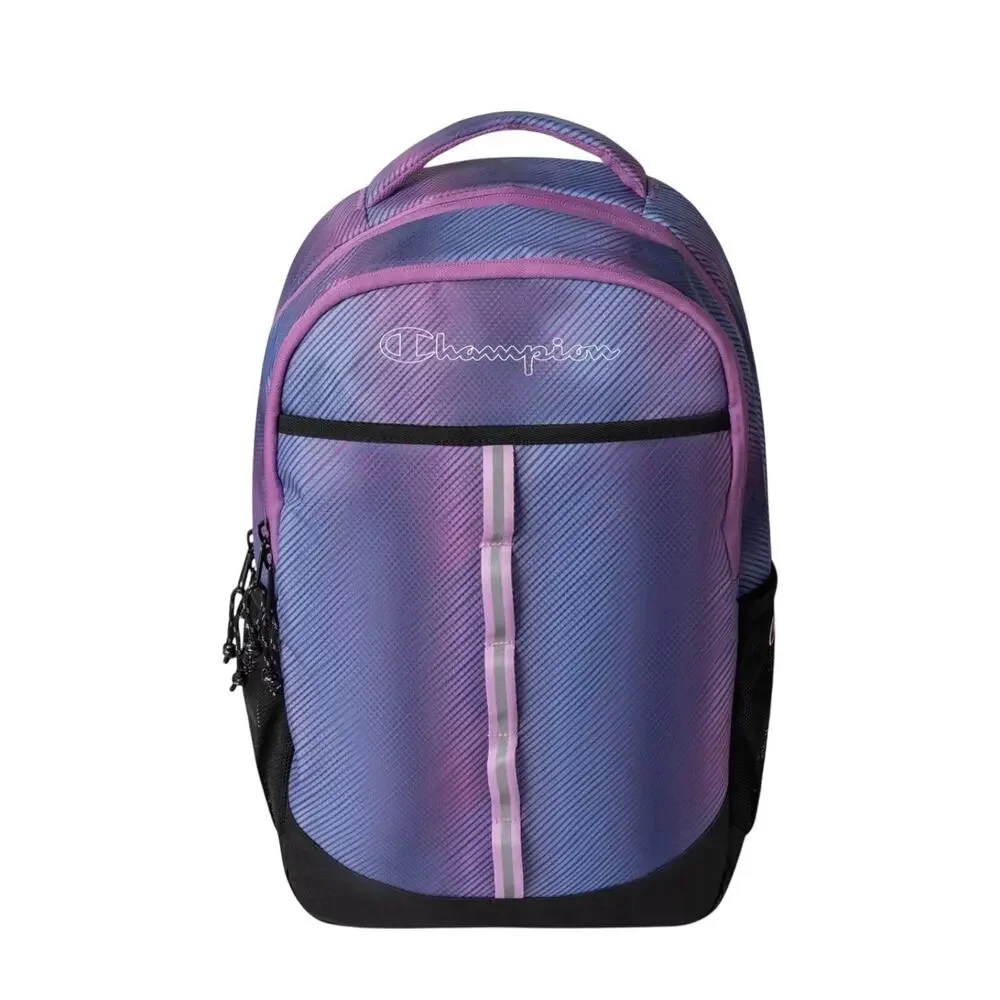 Champion Center Backpack Blue/Pink School Laptop Travel gym Lightweight  New